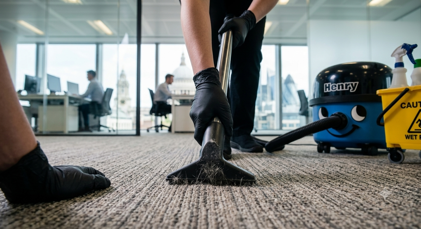 Clean, orderly Triangle-area office after a Triangle Home Cleaners commercial visit